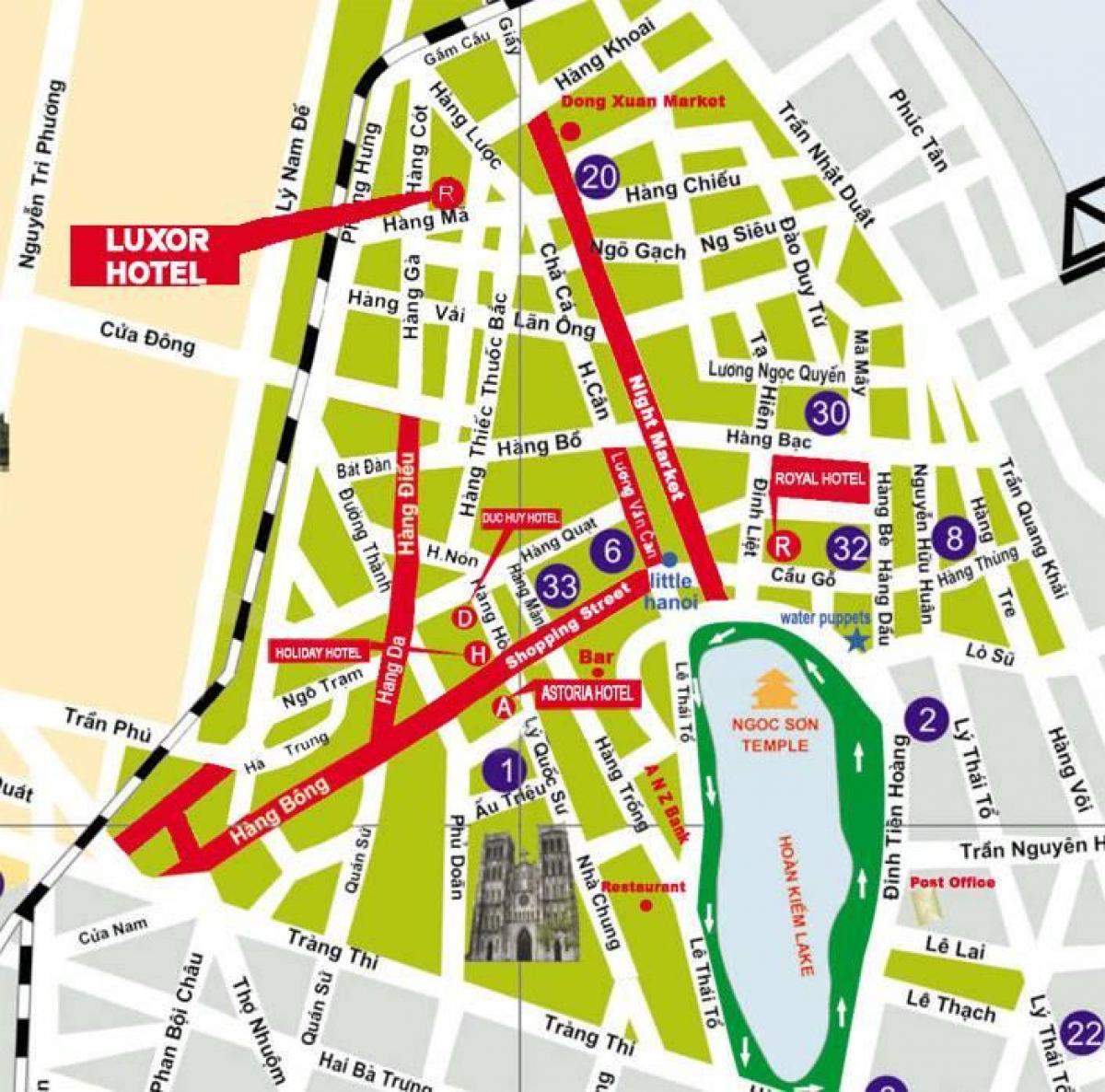Mapa ulic hanoi