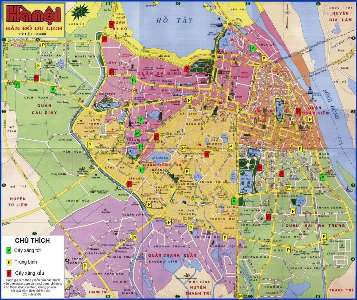 Hanoi na mapie