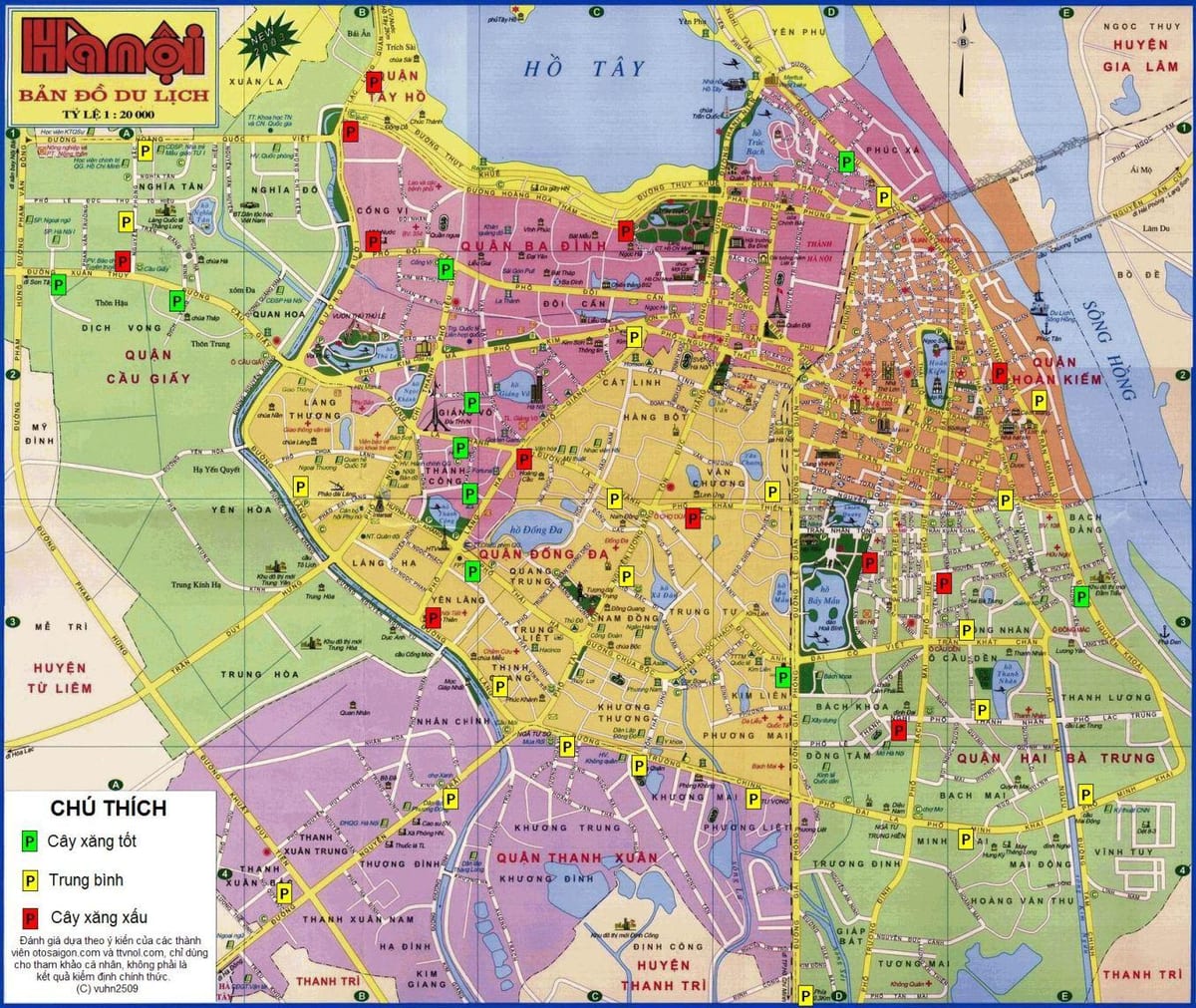 Mapa Hanoi