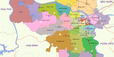 Mapie dzielnicy hanoi