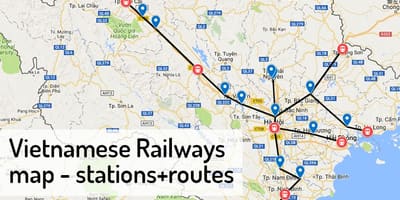 Mapa dworca kolejowego w hanoi 