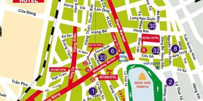 Mapa ulic hanoi