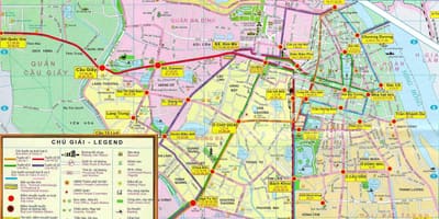 Mapie hanoi środkami transportu publicznego