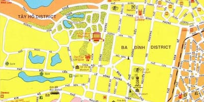 Mapa centrum hanoi 